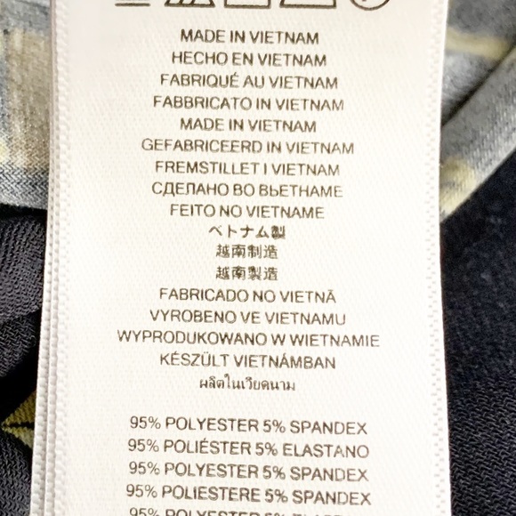 MICHAEL Michael Kors Border Print Boat Neck Dress Long Sleeves Knee Length 💙💛 - Picture 8 of 8